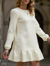 Spliced Casual Sweatshirt Dress